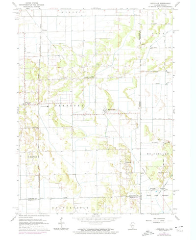 United States Geological Survey Leesville, IL-IN (1963, 24000-Scale) digital map