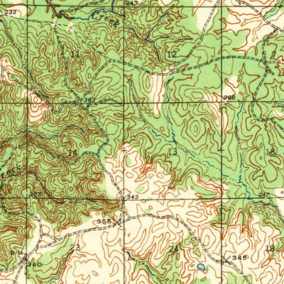 United States Geological Survey Leesville, LA (1943, 62500-Scale) digital map