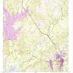 United States Geological Survey Leesville, LA (1954, 24000-Scale) digital map