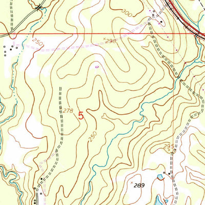 United States Geological Survey Leesville, LA (1954, 24000-Scale) digital map
