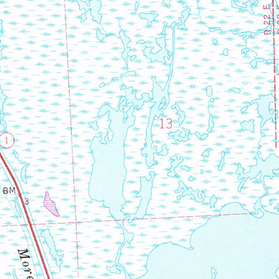 United States Geological Survey Leesville, LA (1957, 24000-Scale) digital map