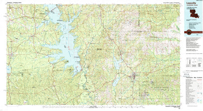 United States Geological Survey Leesville, LA-TX (1986, 100000-Scale) digital map