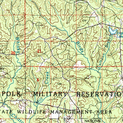 United States Geological Survey Leesville, LA-TX (1986, 100000-Scale) digital map