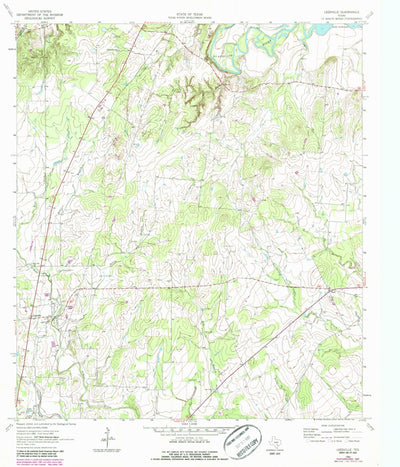 United States Geological Survey Leesville, TX (1962, 24000-Scale) digital map