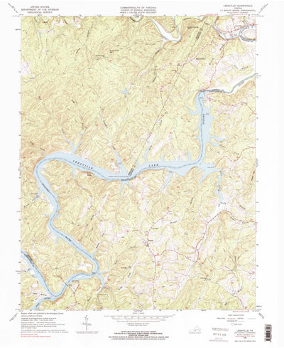 United States Geological Survey Leesville, VA (1966, 24000-Scale) digital map