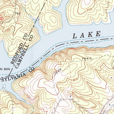 United States Geological Survey Leesville, VA (1966, 24000-Scale) digital map