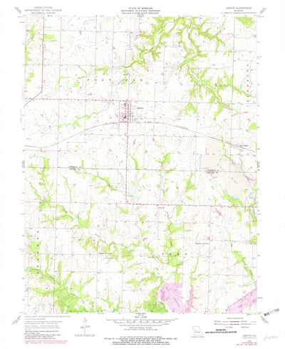 United States Geological Survey Leeton, MO (1955, 24000-Scale) digital map