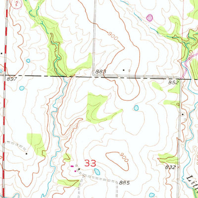 United States Geological Survey Leeton, MO (1955, 24000-Scale) digital map