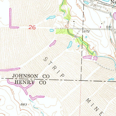 United States Geological Survey Leeton, MO (1955, 24000-Scale) digital map