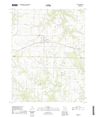 United States Geological Survey Leeton, MO (2021, 24000-Scale) digital map