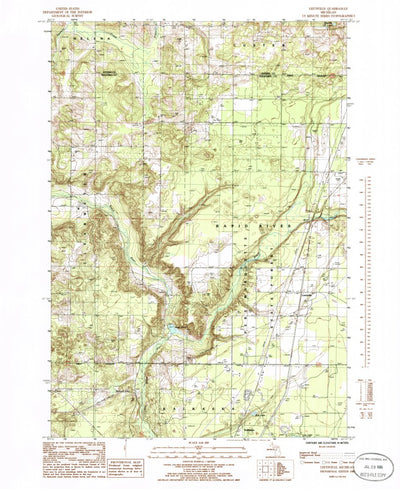 United States Geological Survey Leetsville, MI (1985, 24000-Scale) digital map