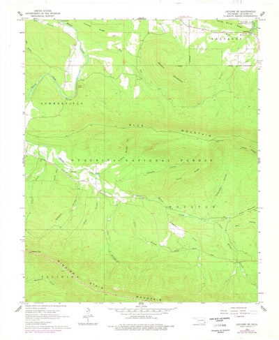 United States Geological Survey Leflore SE, OK (1966, 24000-Scale) digital map