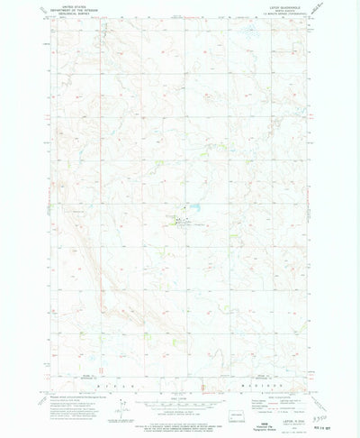 United States Geological Survey Lefor, ND (1973, 24000-Scale) digital map