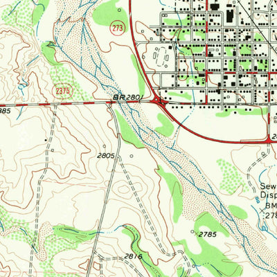 United States Geological Survey Lefors, TX (1967, 24000-Scale) digital map
