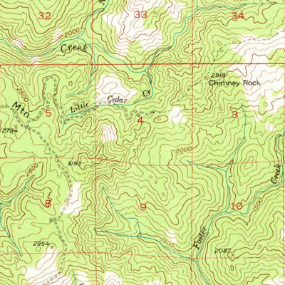 United States Geological Survey Leggett, CA (1952, 62500-Scale) digital map