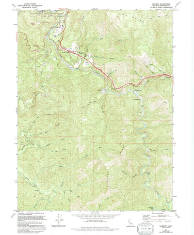 United States Geological Survey Leggett, CA (1969, 24000-Scale) digital map