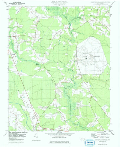United States Geological Survey Leggetts Crossroads, NC (1979, 24000-Scale) digital map