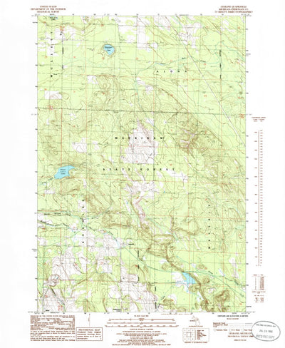 United States Geological Survey Legrand, MI (1986, 24000-Scale) digital map