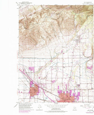 United States Geological Survey Lehi, UT (1951, 24000-Scale) digital map