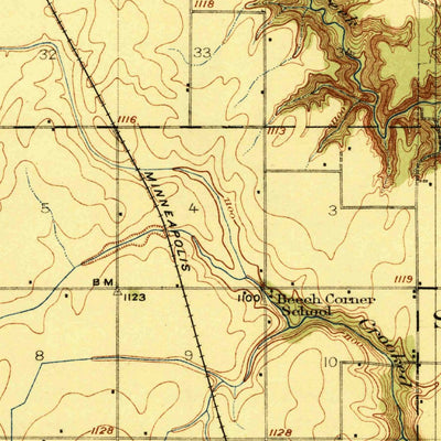 United States Geological Survey Lehigh, IA (1923, 62500-Scale) digital map