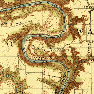 United States Geological Survey Lehigh, IA (1923, 62500-Scale) digital map