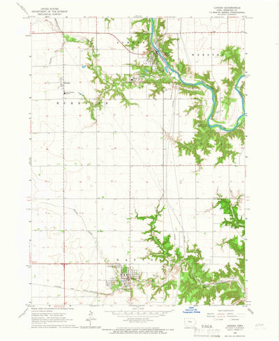 United States Geological Survey Lehigh, IA (1965, 24000-Scale) digital map