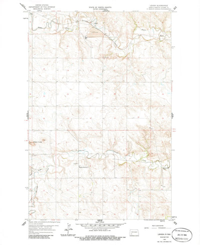 United States Geological Survey Lehigh, ND (1959, 24000-Scale) digital map