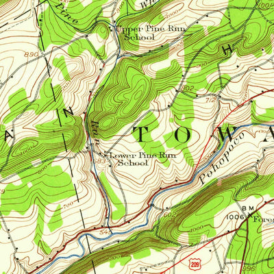 United States Geological Survey Lehighton, PA (1922, 62500-Scale) digital map