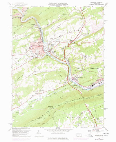 United States Geological Survey Lehighton, PA (1960, 24000-Scale) digital map