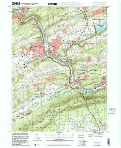 United States Geological Survey Lehighton, PA (1999, 24000-Scale) digital map