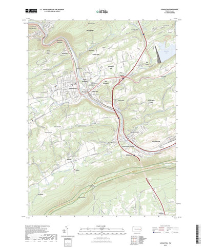 United States Geological Survey Lehighton, PA (2023, 24000-Scale) digital map