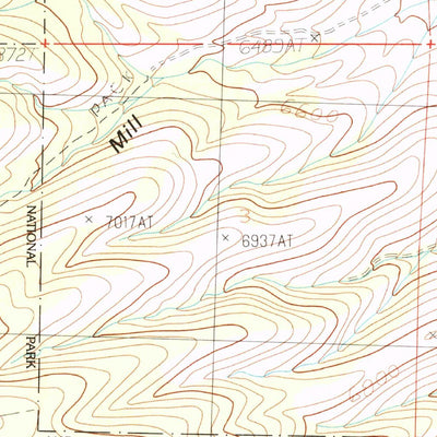 United States Geological Survey Lehman Caves, NV (1986, 24000-Scale) digital map