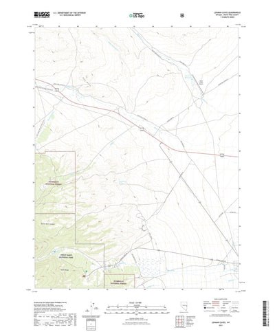 United States Geological Survey Lehman Caves, NV (2021, 24000-Scale) digital map