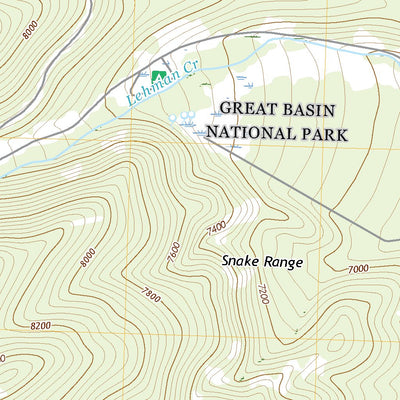 United States Geological Survey Lehman Caves, NV (2021, 24000-Scale) digital map