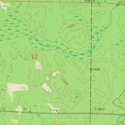 United States Geological Survey Lehman Lake, WI (1972, 24000-Scale) digital map