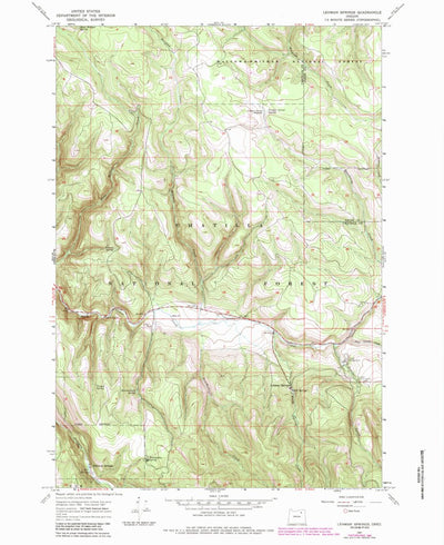 United States Geological Survey Lehman Springs, OR (1967, 24000-Scale) digital map