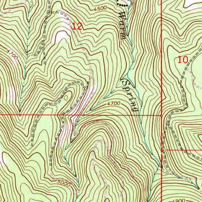 United States Geological Survey Lehman Springs, OR (1967, 24000-Scale) digital map