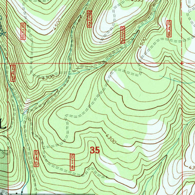 United States Geological Survey Lehman Springs, OR (1995, 24000-Scale) digital map