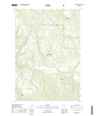 United States Geological Survey Lehman Springs, OR (2020, 24000-Scale) digital map