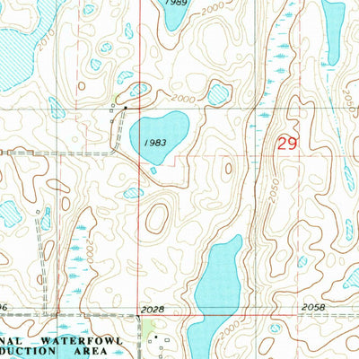 United States Geological Survey Lehr, ND (1982, 24000-Scale) digital map