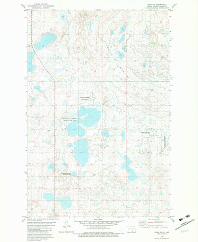 United States Geological Survey Lehr NE, ND (1982, 24000-Scale) digital map