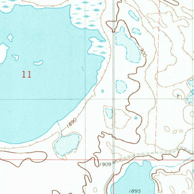 United States Geological Survey Lehr NE, ND (1982, 24000-Scale) digital map