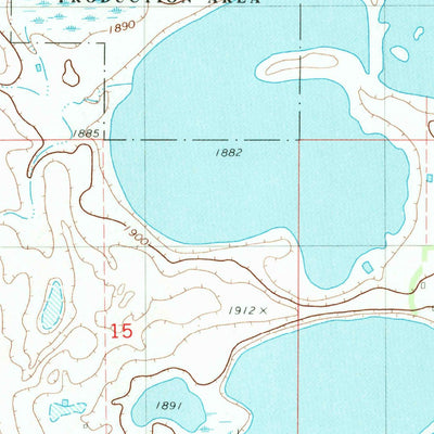 United States Geological Survey Lehr NE, ND (1982, 24000-Scale) digital map