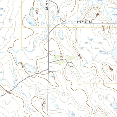United States Geological Survey Lehr NE, ND (2020, 24000-Scale) digital map