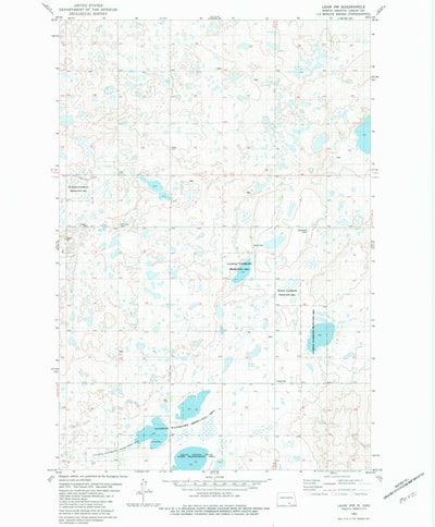 United States Geological Survey Lehr NW, ND (1982, 24000-Scale) digital map