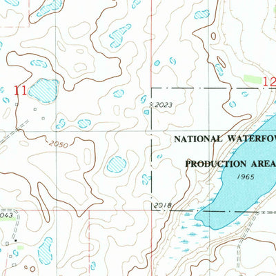 United States Geological Survey Lehr NW, ND (1982, 24000-Scale) digital map