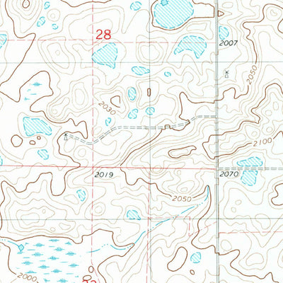 United States Geological Survey Lehr NW, ND (1982, 24000-Scale) digital map