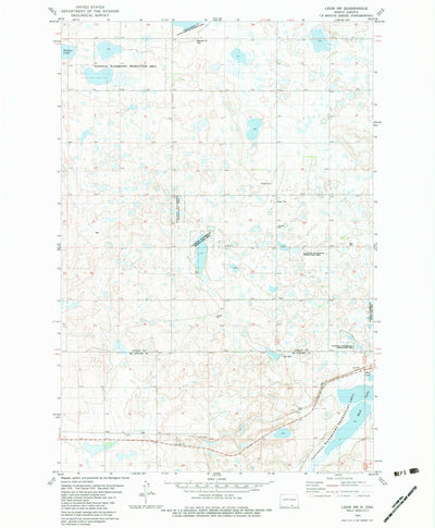 United States Geological Survey Lehr SW, ND (1982, 24000-Scale) digital map