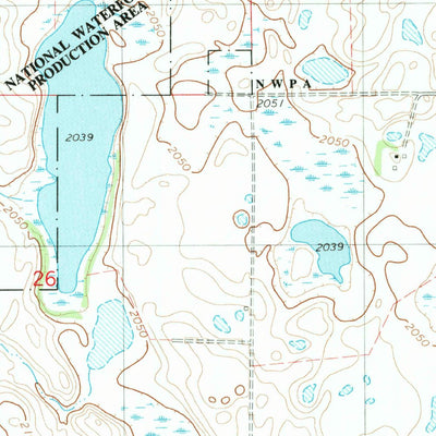 United States Geological Survey Lehr SW, ND (1982, 24000-Scale) digital map