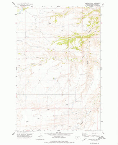 United States Geological Survey Leiberg Coulee, MT (1978, 24000-Scale) digital map
